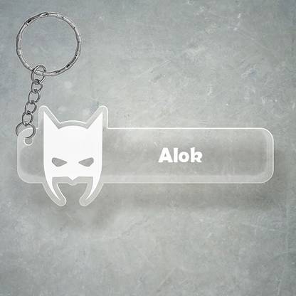 SY Gifts D2 Batman Keychain With Alok Name Key Chain