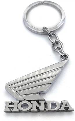 Jainsburys Honda Activa Logo Silver Metal Keychain & Best Quality keychain For Car Lovers Key Chain