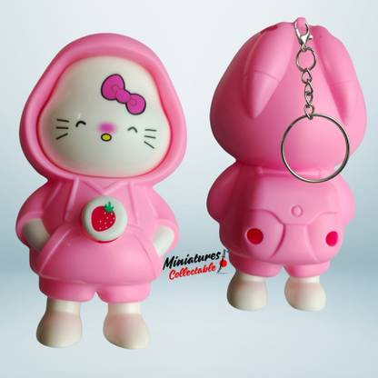Miniatures Collectable Hello Kitty Face Changing Keychain Cute Keychain Key Chain