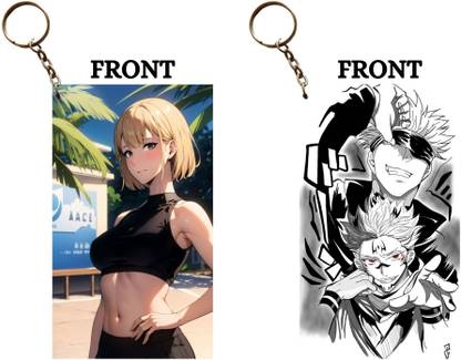 Hariyaali Enterprises LLP CHA HAE IN X GOJO SUKUNA COOL Unique Style 2 pcs Combo Key Chain
