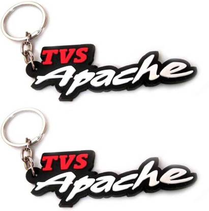 TVS Apache Single Sided Rubber Design Keychain(Set Of 2) Key Chain