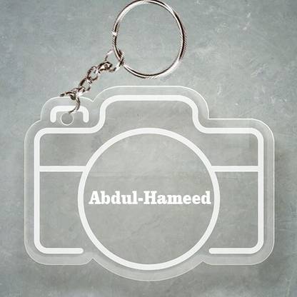 SY Gifts 1 Abdul-Hameed Name Keychain With Camera Design Key Chain