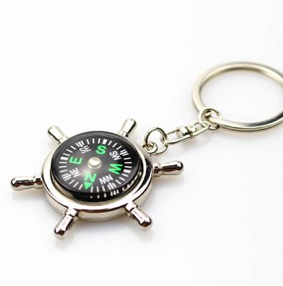Q D Keychain Compass Wheel Survival sports Outdoor Navigation Tool Key Ring Chain Key Chain