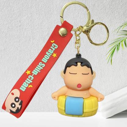 ZOQQI Shinchan Keychain – Soft Vinyl Cartoon Toy Key Chain