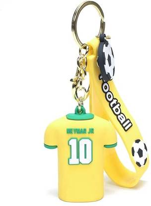 Urban Festivities Neymar Football 3D Keychain | Strap Charm & Hook Jersey Model Gift Key Chain Key Chain