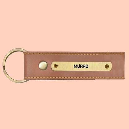 SY Gifts SYG Murad Name Vegan Leather Keychain Key Chain