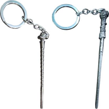 MAG BEE Harry Potter Magical Wand Pack of 2( Death Eater & Herry Potter) stick Metal Key Chain
