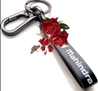 JAINSON MARTIN Car New Logo Strip Leather Keychain Hook Keyring Key Chain