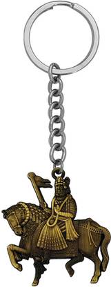 M Men Style Shri Baba Ramdev Ji Maharaj Car Bronze Keychain SKey2022301 Key Chain