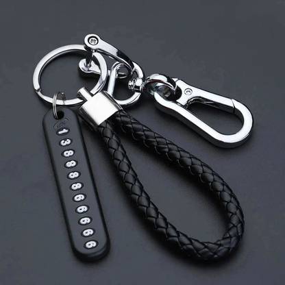 STORITE Anti-Lost For Keys With Phone Number Tag Metal KeyChain Double Pendant Keyring Key Chain
