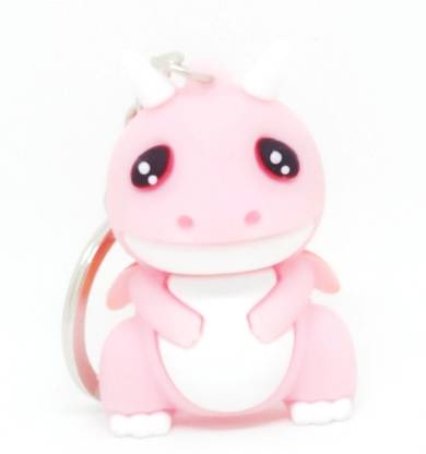 Pinaka PC 1102 Pink Baby Dino Pokemon Cartoon Character Keyring Key Chain
