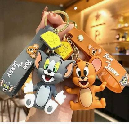 MADNIKQA Tom and Jerry Keychain | Couple Keychain | Key chain for Girls & BOYS Key Chain