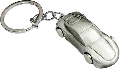 Tera13 Keychain For Men Stylish Silver Keychain & Keyring (1 Pcs) Car Shape Keychain Key Chain