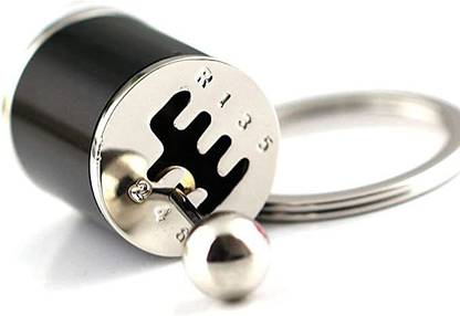 CARTMAN Six Speed Manual Transmission Shift Gearbox Fidget Automotive Part Car(Black) Key Chain