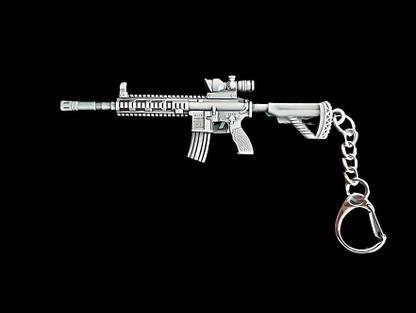 Vasudevay Sales and Services DP28 Pubg Battleground Gun metal Keyring Key Chain
