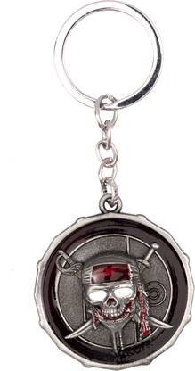 RainSound Pirates of the Caribbean skull rotating Key Chain