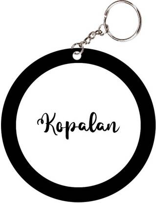 SY Gifts Kopalan Name Black Keychain Key Chain