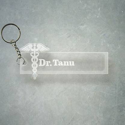 SY Gifts Doctor Logo Desigh With Tanu Name Key Chain