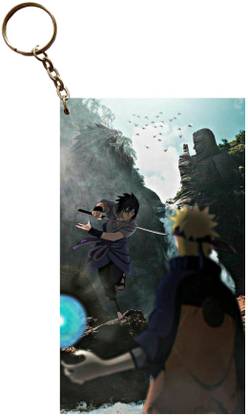 Hariyaali Enterprises LLP Naruto SASUKE SWORD VS NARUTO RASENGAN ATTACK Anime Key Chain