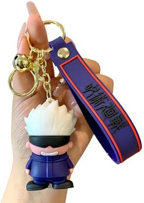 GKM Jujutsu Keychain With Hook & Strap For Anime Fans keychain key ring की चेन