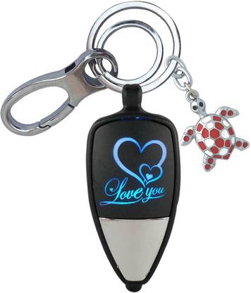 cabo dream Premium Quality Love U Light With Turtle Locking Lock Key Chain
