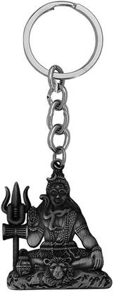 KV Fashion Lord Shiv Shankar Mahadev Bholenath Metal Keychain (Grey) Key Chain