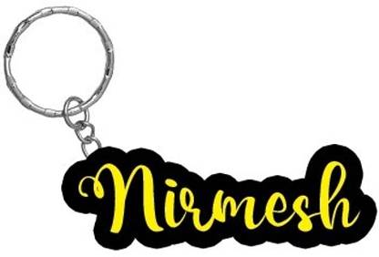 SY Gifts Nirmesh Name Black Yellow Name Keychain Key Chain