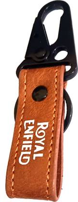 ROYAL ENFIELD keychains brown leather RE Key Chain