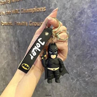 K3NTERPRISES Classic Batman Character Keychain – Unisex Accessory Key Chain