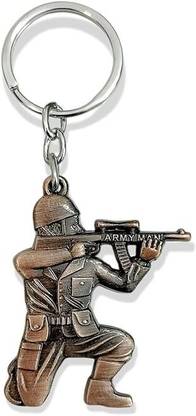 Tera13 Ar-My Sol-Dier Keychain Set, Mili-tary Design Key-ring, Keyring For Car, Bike Key Chain