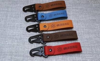 JAINSON MARTIN Unique and Stylish Car Logo Leather keychain Get Any Random Color Key Chain