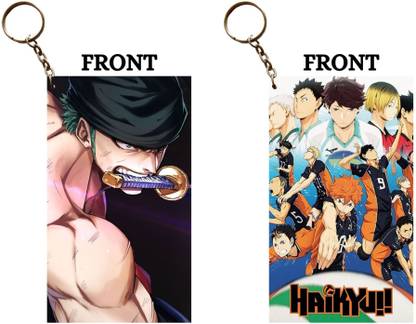 Hariyaali Enterprises LLP ZORO × HAIKYU KARASUNO VS OIKAWA Unique Style 2 pcs Combo Key Chain