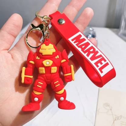 WHITE POPCORN Hulk Buster 3D Keychain | Strap Charm & Hook | Key Chain