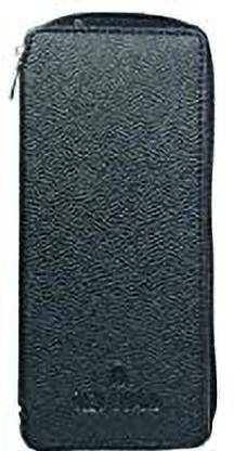 DECOME Leather Key Case Pouch/ Wallet Keychain Key Holder Ring with Zipper Size :Big Key Chain