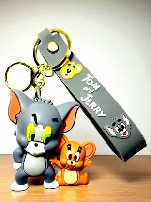 SSAppliances Tom & Jerry Silicone Keychain | 3D Cartoon Character | Best Gift for Kids & Fans Key Chain