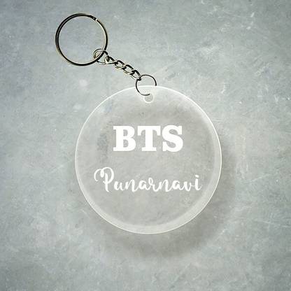 SY Gifts BTS Design With Punarnavi Name Key Chain