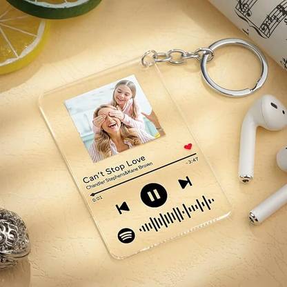 inventoo Customized Spotify Keychain with Spotify Song Code Key Chain