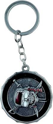GKM Captain Jack Sparrow premium quality rotating metal keychain with hook Key Chain
