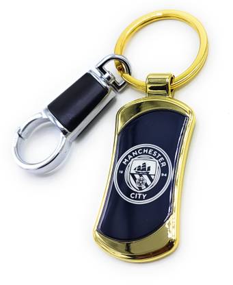Jdp Novelty Premium Metalic Keyring for Football Club Lover City Manchester Key Chain