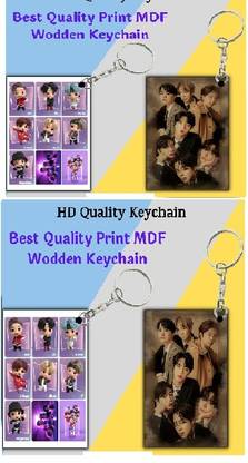 Convay Keychain for BTS Army | Hd Design Printed set 4 Key Chain