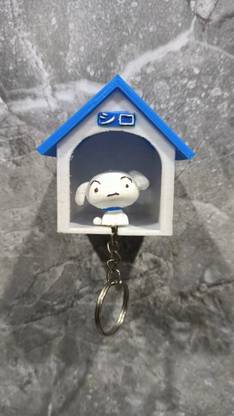 Yup That 3D Guy Shinchan Shiro House Keychain Holder Key Chain