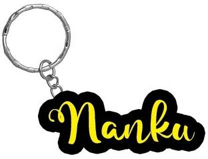 SY Gifts Nanku Name Black Yellow Name Keychain Key Chain