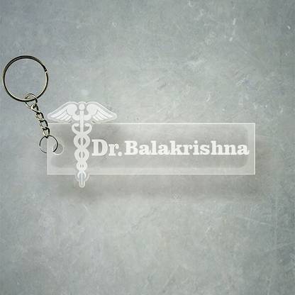 SY Gifts Doctor Logo Desigh With Balakrishna Name Key Chain