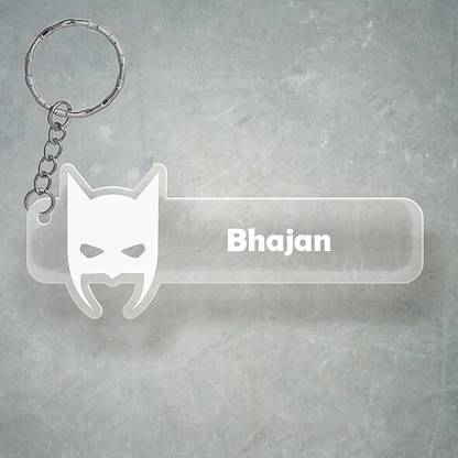 SY Gifts D2 Batman Keychain With Bhajan Name Key Chain