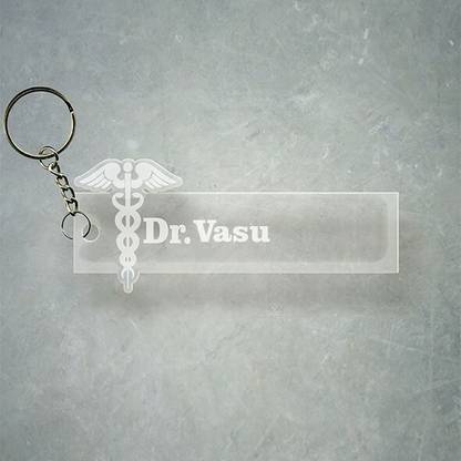 SY Gifts Doctor Logo Desigh With Vasu Name Key Chain