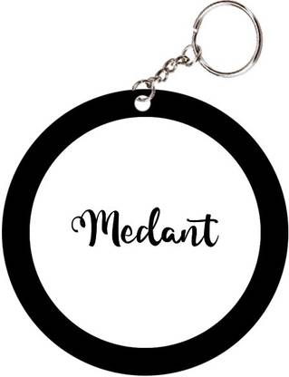 SY Gifts Medant Name Black Keychain Key Chain