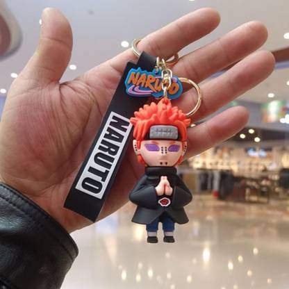 Mubco Naruto Nagato 3D Keychain | Strap Charm & Hook | PVC Anime Model Toys Gift Key Chain