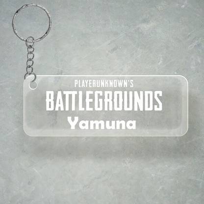 SY Gifts PUBG Design With Yamuna Name Key Chain