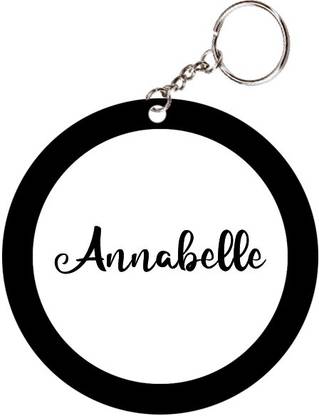 SY Gifts Annabelle Name Black Keychain Key Chain