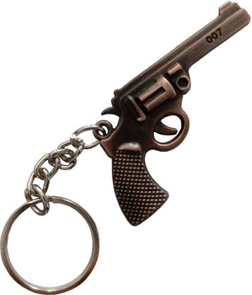 COSMIQE Free Fire Gun Model Revolver Pistol Metal Keychain KeyRing - coper Key Chain Key Chain